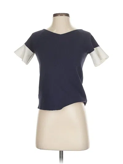 Pre-owned Ann Taylor Cardigan Sweater In Blue