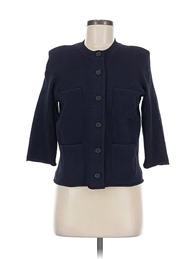 Pre-owned Ann Taylor Cardigan Sweater In Blue