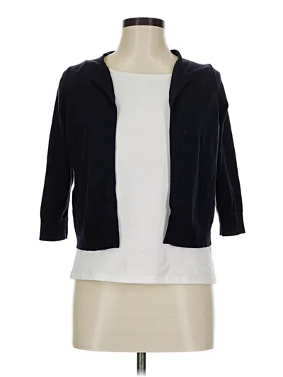 Pre-owned Ann Taylor Cardigan Sweater In Blue