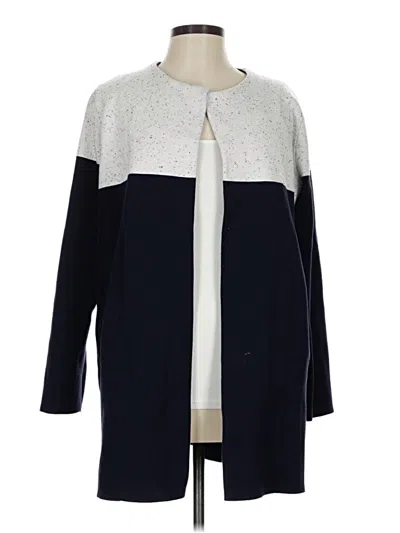 Pre-owned Ann Taylor Cardigan Sweater In Blue