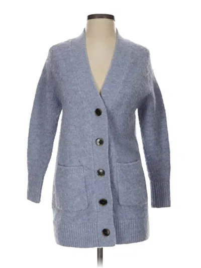 Pre-owned Ann Taylor Cardigan Sweater In Blue