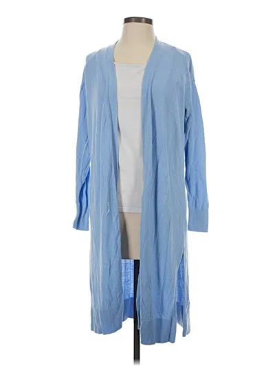 Pre-owned Ann Taylor Cardigan Sweater In Blue