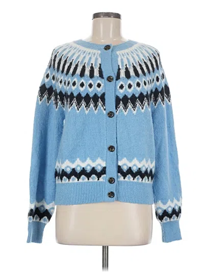 Pre-owned Ann Taylor Cardigan Sweater In Blue