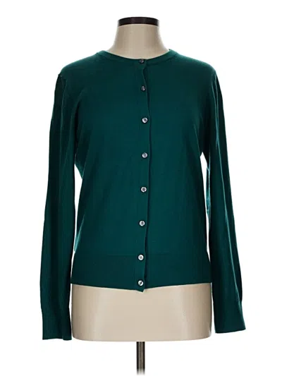 Pre-owned Ann Taylor Cardigan Sweater In Blue