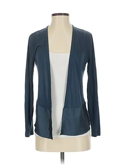 Pre-owned Ann Taylor Cardigan Sweater In Blue