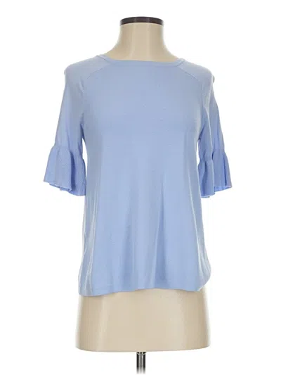 Pre-owned Ann Taylor Cardigan Sweater In Blue