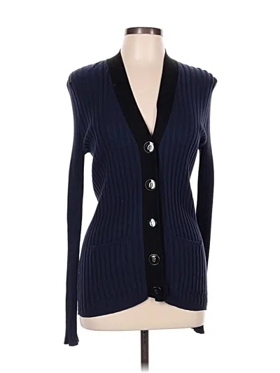 Pre-owned Ann Taylor Cardigan Sweater In Blue