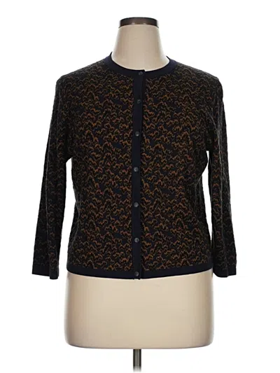 Pre-owned Ann Taylor Cardigan Sweater In Blue