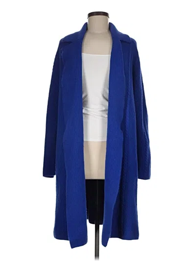 Pre-owned Ann Taylor Cardigan Sweater In Blue