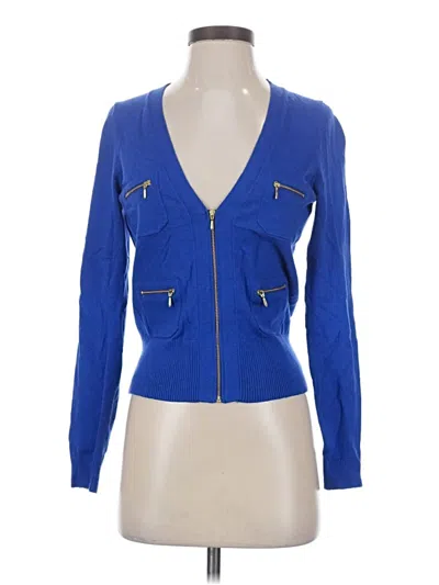 Pre-owned Ann Taylor Cardigan Sweater In Blue