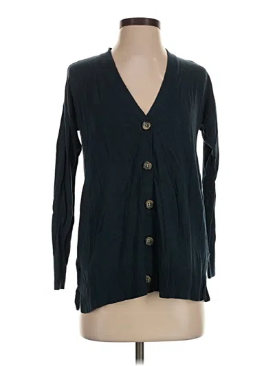 Pre-owned Ann Taylor Cardigan Sweater In Blue