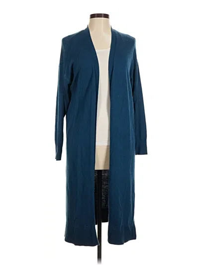 Pre-owned Ann Taylor Cardigan Sweater In Blue