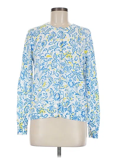 Pre-owned Ann Taylor Cardigan Sweater In Blue