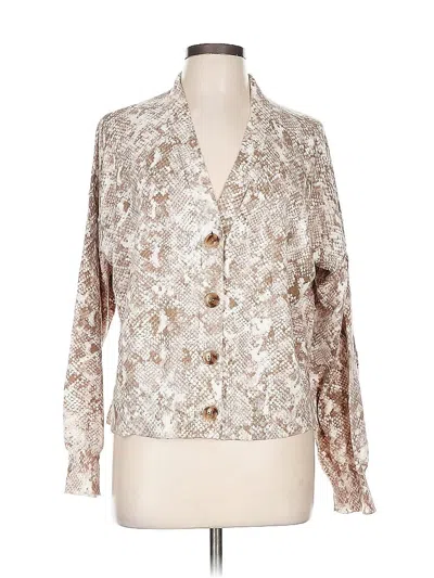 Pre-owned Ann Taylor Cardigan Sweater In Brown