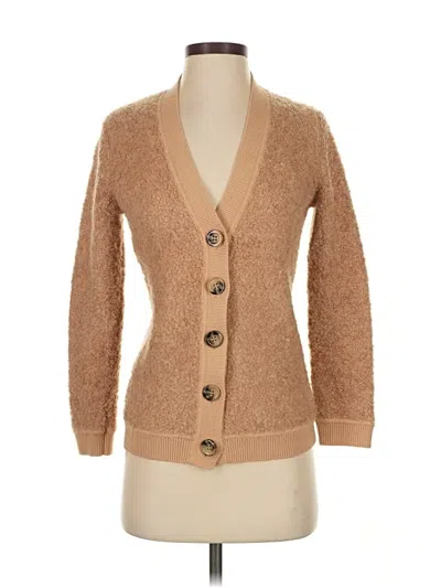 Pre-owned Ann Taylor Cardigan Sweater In Brown