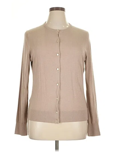 Pre-owned Ann Taylor Cardigan Sweater In Brown