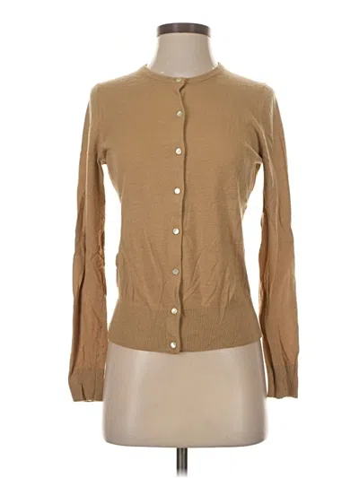 Pre-owned Ann Taylor Cardigan Sweater In Brown
