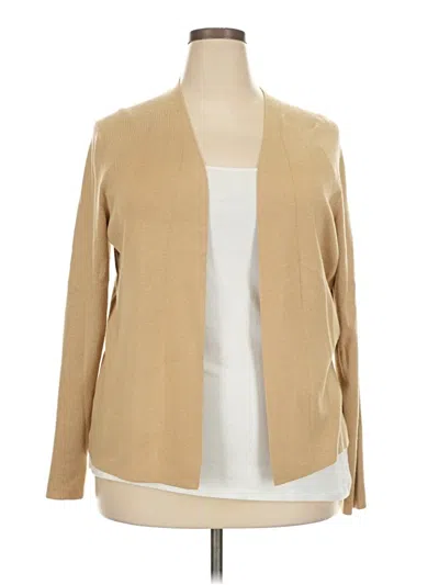 Pre-owned Ann Taylor Cardigan Sweater In Brown