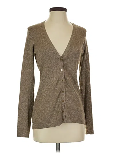 Pre-owned Ann Taylor Cardigan Sweater In Brown