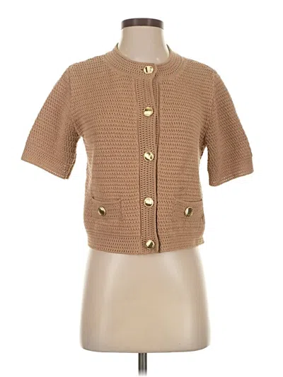 Pre-owned Ann Taylor Cardigan Sweater In Brown