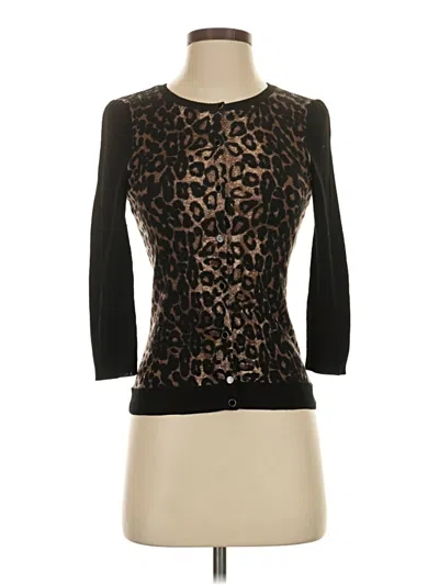 Pre-owned Ann Taylor Cardigan Sweater In Brown