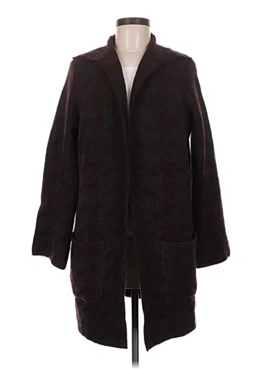 Pre-owned Ann Taylor Cardigan Sweater In Burgundy