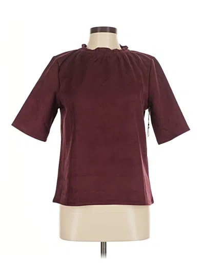 Pre-owned Ann Taylor Cardigan Sweater In Burgundy