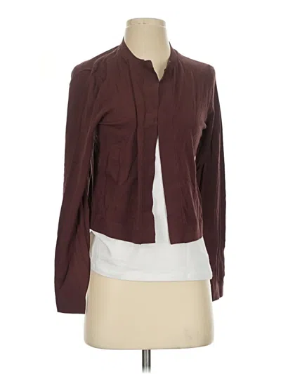 Ann Taylor Cardigan Sweater In Burgundy