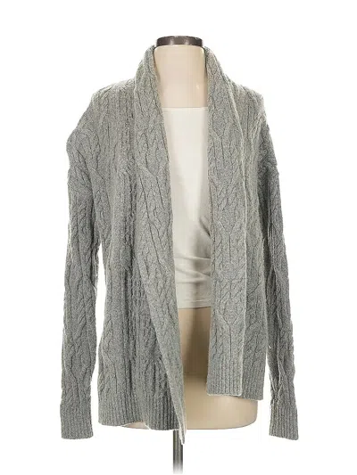 Pre-owned Ann Taylor Cardigan Sweater In Gray