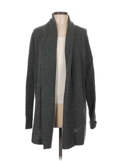 Pre-owned Ann Taylor Cardigan Sweater In Gray