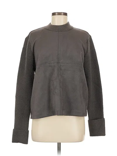 Pre-owned Ann Taylor Cardigan Sweater In Gray