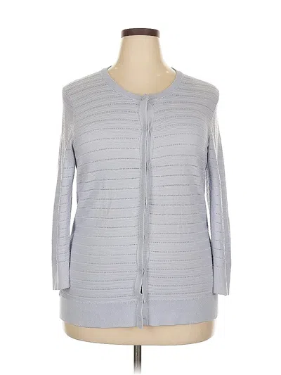 Pre-owned Ann Taylor Cardigan Sweater In Gray