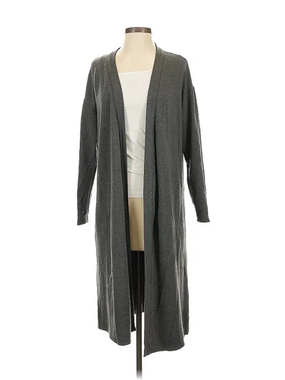 Pre-owned Ann Taylor Cardigan Sweater In Gray