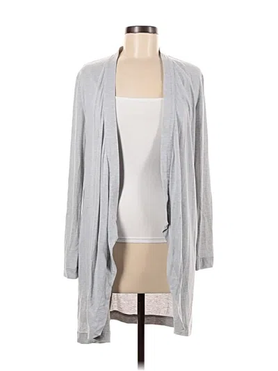 Pre-owned Ann Taylor Cardigan Sweater In Gray