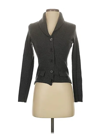 Pre-owned Ann Taylor Cardigan Sweater In Gray