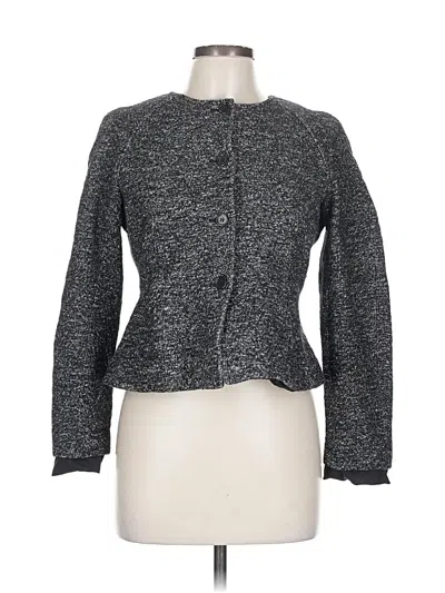 Pre-owned Ann Taylor Cardigan Sweater In Gray