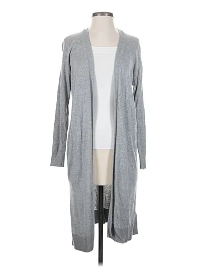 Pre-owned Ann Taylor Cardigan Sweater In Gray