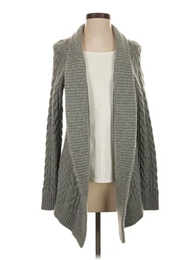 Pre-owned Ann Taylor Cardigan Sweater In Gray