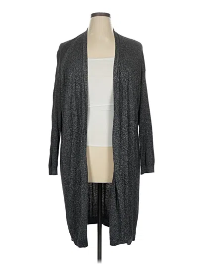 Pre-owned Ann Taylor Cardigan Sweater In Gray