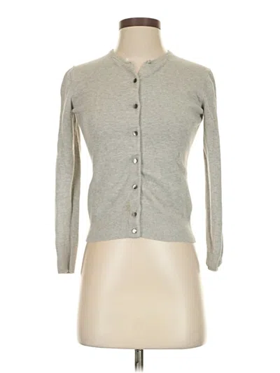 Pre-owned Ann Taylor Cardigan Sweater In Gray
