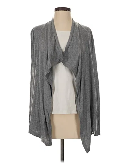 Pre-owned Ann Taylor Cardigan Sweater In Gray