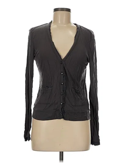 Pre-owned Ann Taylor Cardigan Sweater In Gray