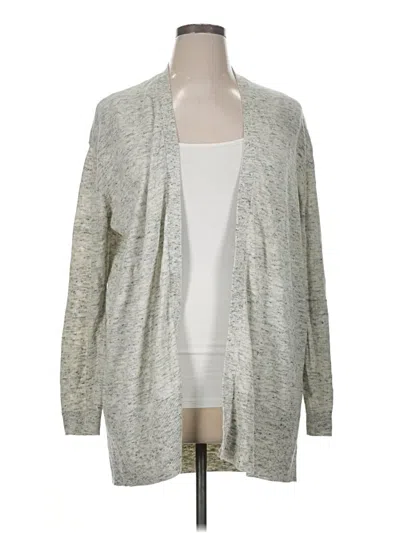 Pre-owned Ann Taylor Cardigan Sweater In Gray
