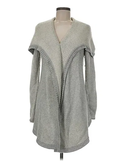 Pre-owned Ann Taylor Cardigan Sweater In Gray
