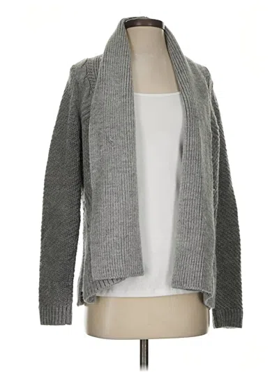Pre-owned Ann Taylor Cardigan Sweater In Gray
