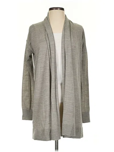 Pre-owned Ann Taylor Cardigan Sweater In Gray