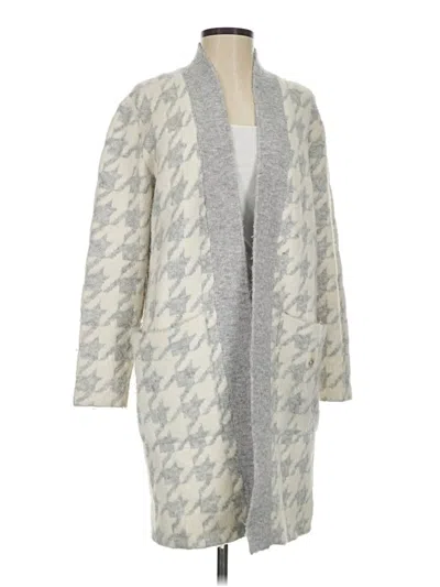 Pre-owned Ann Taylor Cardigan Sweater In Gray