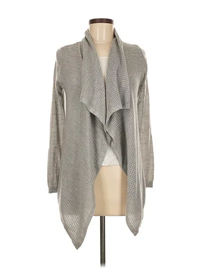 Pre-owned Ann Taylor Cardigan Sweater In Gray