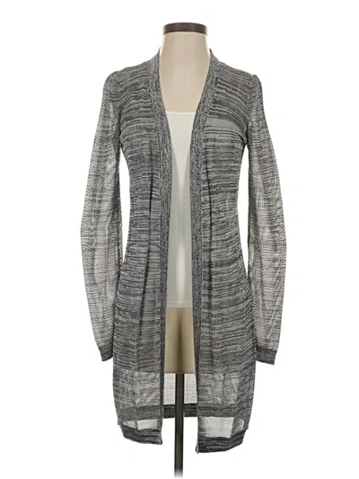 Pre-owned Ann Taylor Cardigan Sweater In Gray
