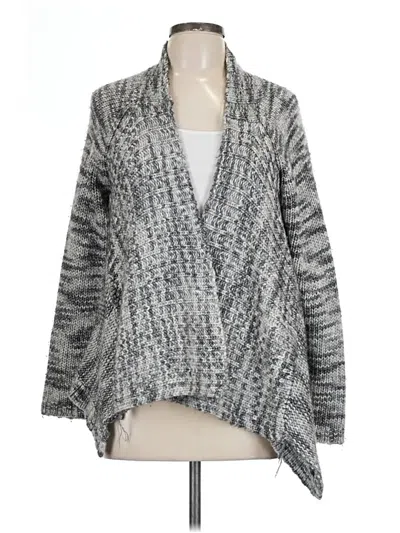Pre-owned Ann Taylor Cardigan Sweater In Gray